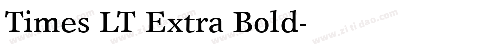Times LT Extra Bold字体转换